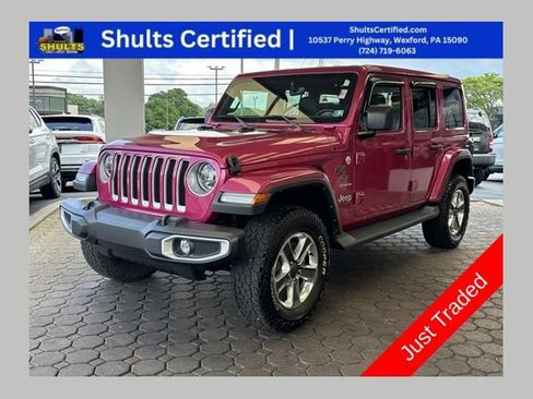 Used 2022 Jeep Wrangler Unlimited Sahara w/ LED Lighting Group AWD/4WD image 1