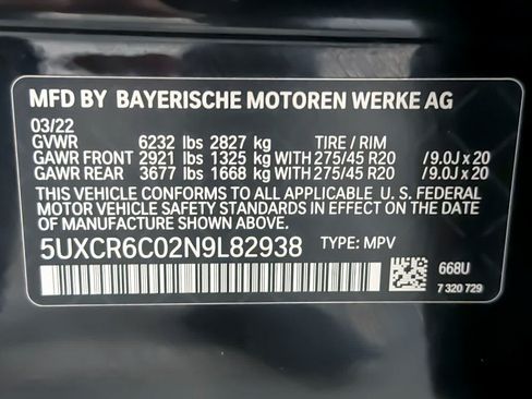 Used 2022 BMW X5 xDrive40i w/ Parking Assistance Package AWD/4WD image 30