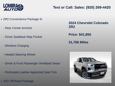 Used 2024 Chevrolet Colorado ZR2 w/ ZR2 Convenience Package III AWD/4WD image 21