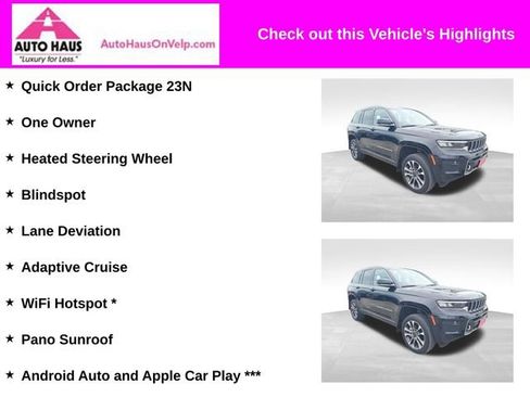 Used 2023 Jeep Grand Cherokee Overland AWD/4WD image 3