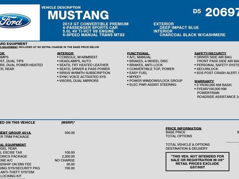 Used 2013 Ford Mustang GT Premium w/ Electronics Pkg RWD image 3