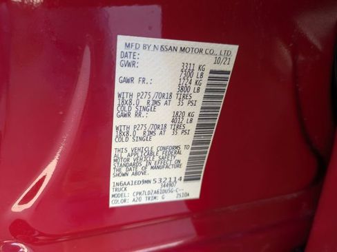Used 2021 Nissan Titan PRO-4X w/ Pro-4x Convenience Package image 37