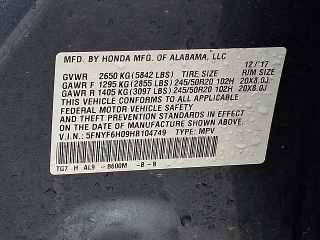 Used 2017 Honda Pilot Elite image 27