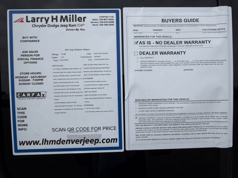 Used 2021 Jeep Gladiator Mojave AWD/4WD image 29