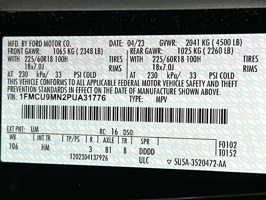 Used 2023 Ford Escape ST-Line AWD/4WD image 31