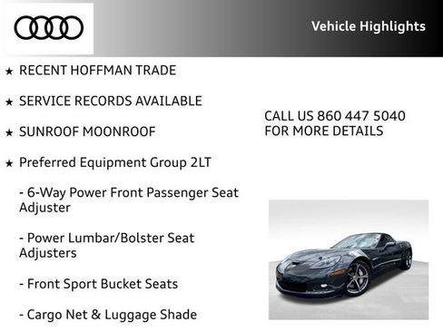 Used 2011 Chevrolet Corvette Grand Sport w/ Preferred Equipment Group RWD image 8