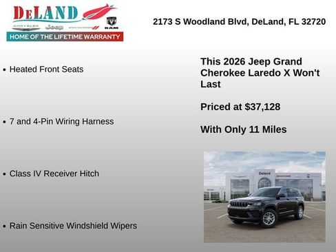New 2026 Jeep Grand Cherokee Laredo X AWD/4WD image 30