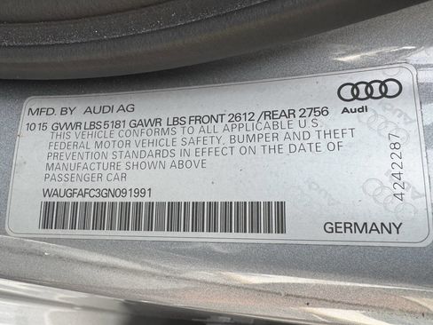 Used 2016 Audi A6 2.0T Premium Plus w/ Premium Plus Package image 22