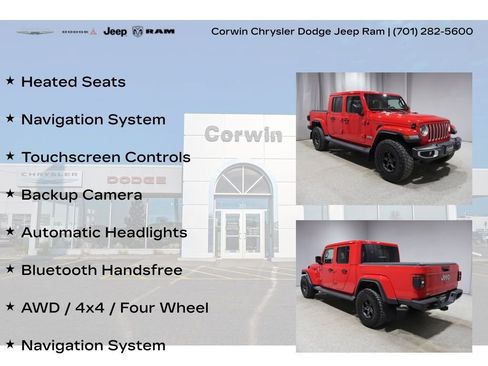 Used 2022 Jeep Gladiator Overland w/ Popular Equipment Package AWD/4WD image 8