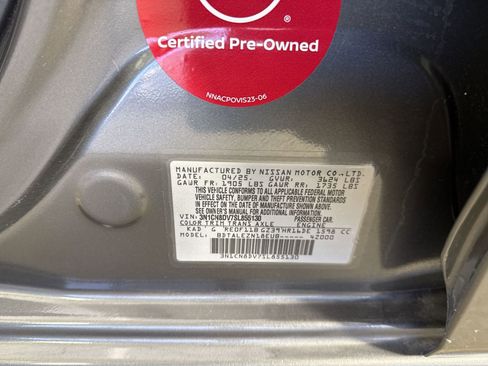 Certified 2025 Nissan Versa S w/ Trunk Package image 37