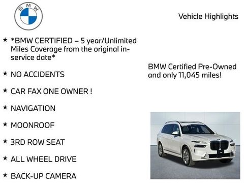 Certified 2025 BMW X7 xDrive40i w/ Premium Package image 11
