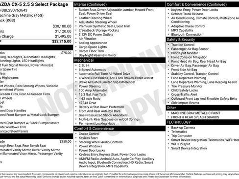 New 2025 MAZDA CX-5 AWD 2.5 S w/ Select Package image 4