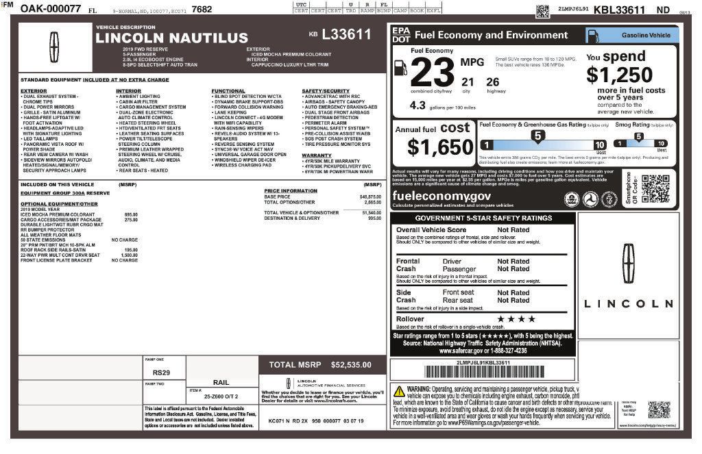 Used 2019 Lincoln Nautilus Reserve FWD image 13