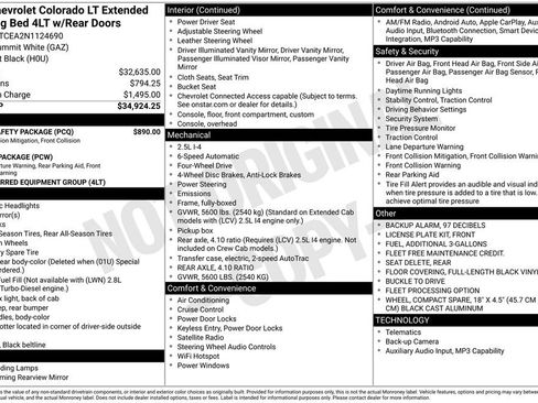 Used 2022 Chevrolet Colorado LT w/ Fleet Safety Package image 39