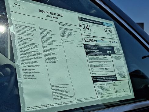 New 2026 INFINITI QX60 Luxe w/ Cargo Package image 20