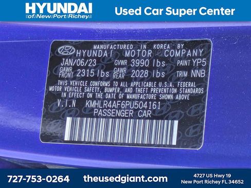 Certified 2023 Hyundai Elantra N Line FWD image 36