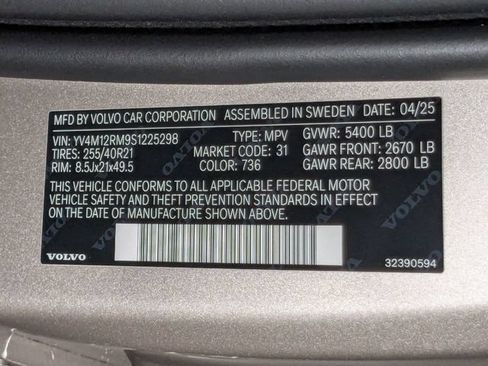 New 2025 Volvo XC60 B5 Ultra w/ Protection Package Premier AWD/4WD image 31