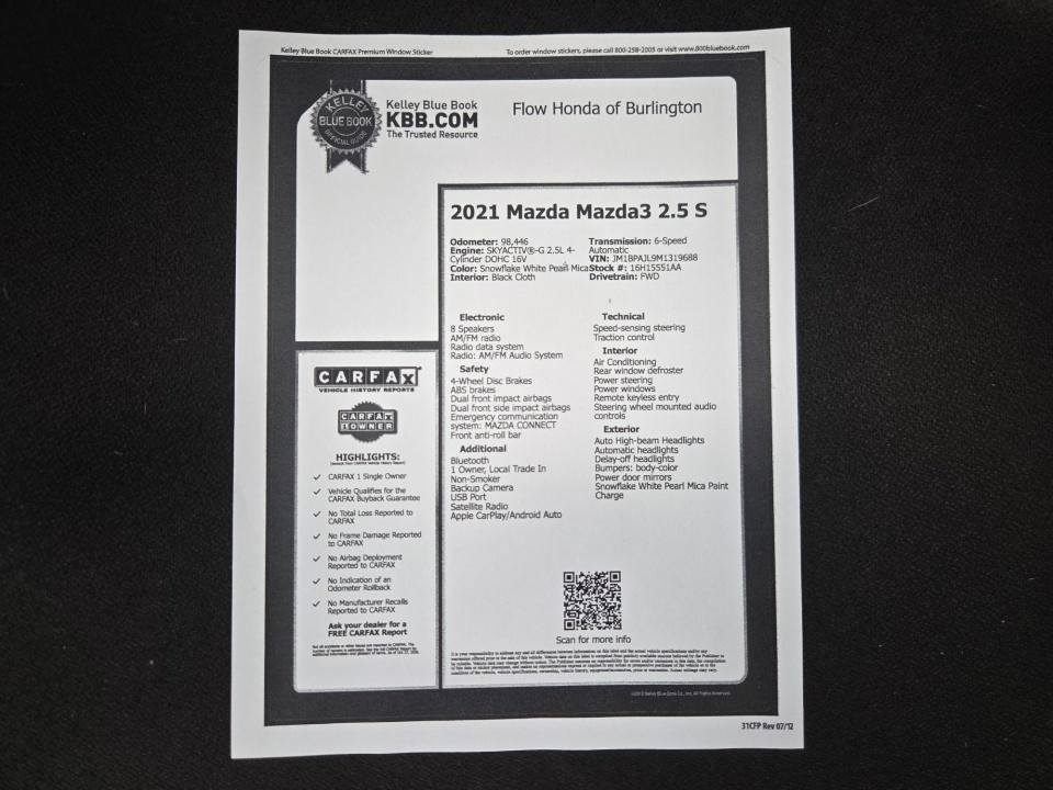 Used 2021 MAZDA MAZDA3 s FWD image 37
