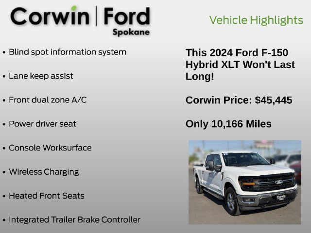 Used 2024 Ford F150 XLT w/ Equipment Group 302A MID AWD/4WD image 19