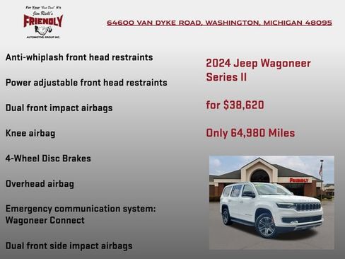 Used 2024 Jeep Wagoneer Series II w/ Flexible Seating Group AWD/4WD image 25