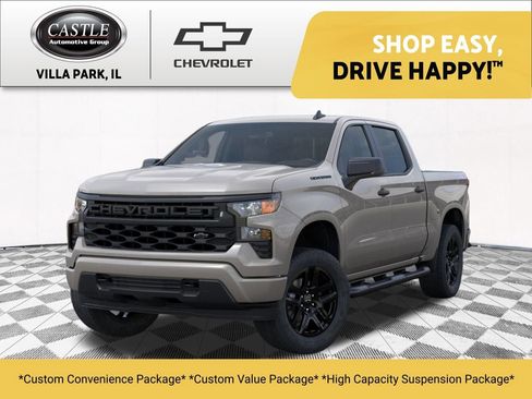 New 2026 Chevrolet Silverado 1500 Custom w/ Turbomax Blackout Package AWD/4WD image 1