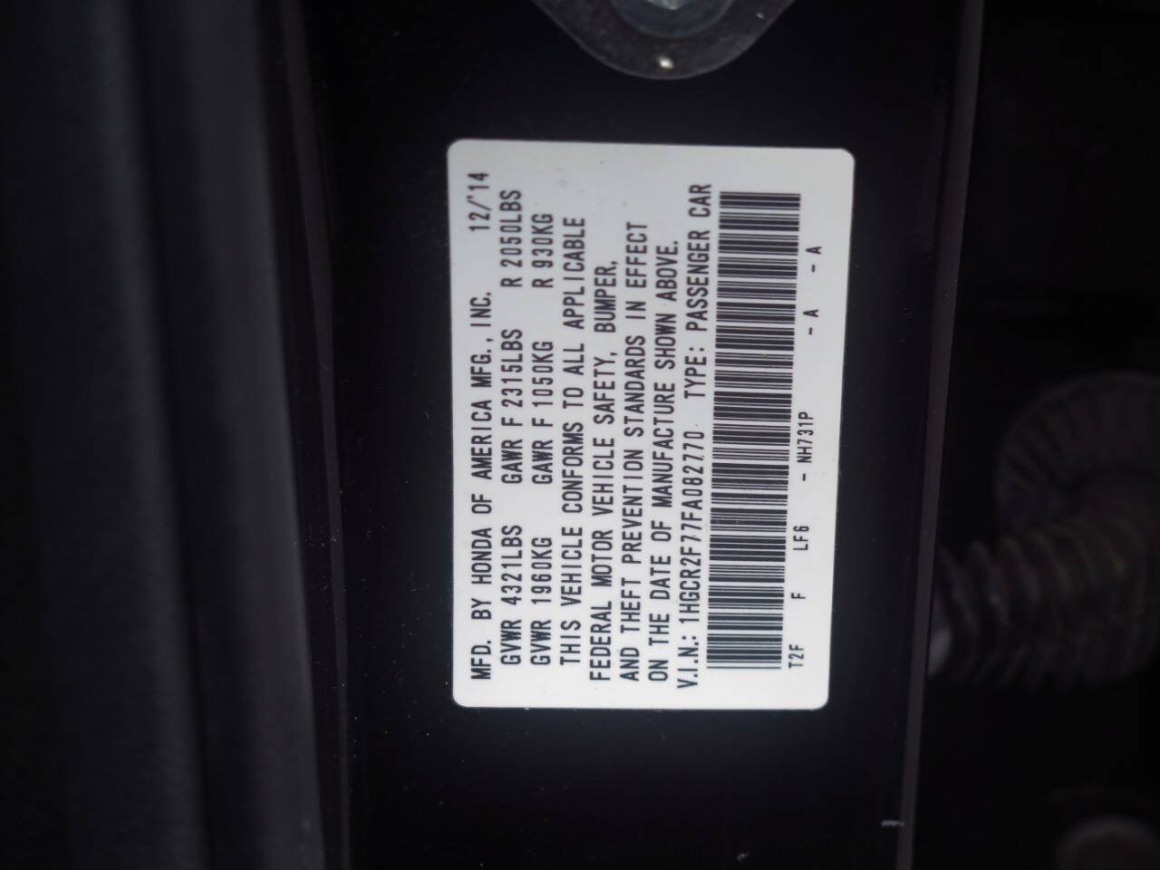 Used 2015 Honda Accord EX image 13