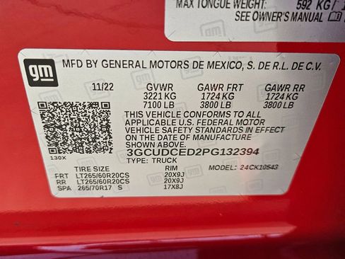 Used 2023 Chevrolet Silverado 1500 Custom Trail Boss w/ LPO, Dark Essentials Package image 22