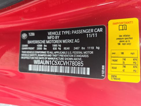 Used 2012 BMW 128i Convertible RWD image 31