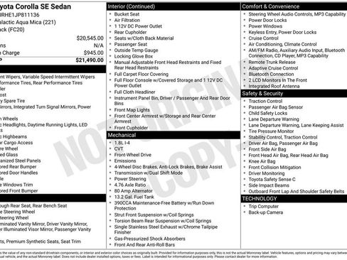 Used 2018 Toyota Corolla SE image 26