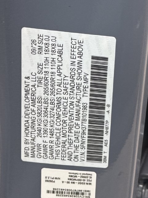 New 2026 Honda Passport RTL image 17