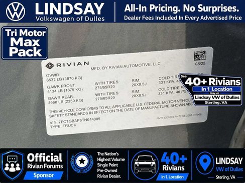 Used 2026 Rivian R1T Premium AWD/4WD image 31