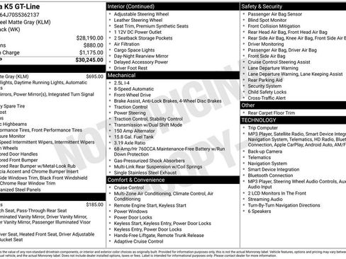 Certified 2025 Kia K5 GT-Line FWD image 25
