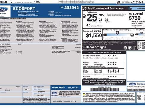 Used 2019 Ford EcoSport Titanium image 2