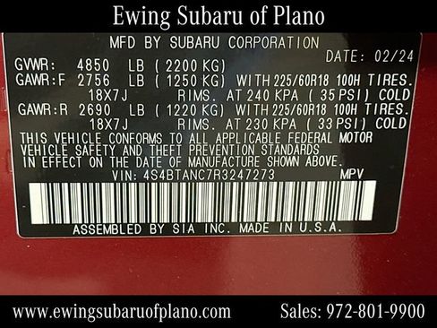 Used 2024 Subaru Outback Limited AWD/4WD image 34