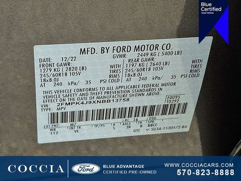 Certified 2022 Ford Edge SEL w/ Convenience Package AWD/4WD image 26