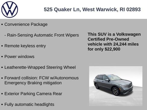 Certified 2023 Volkswagen Tiguan S w/ IQ.Drive Package image 19
