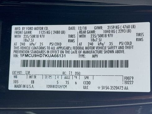 Used 2019 Ford Escape SEL AWD/4WD image 40