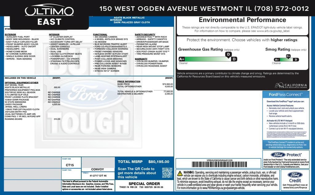 Used 2027 Ford Transit 350 XLT w/ Livery Package AWD/4WD image 1