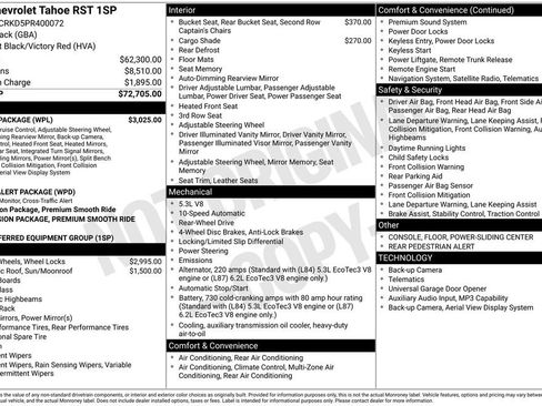 Used 2023 Chevrolet Tahoe RST w/ Luxury Package image 8