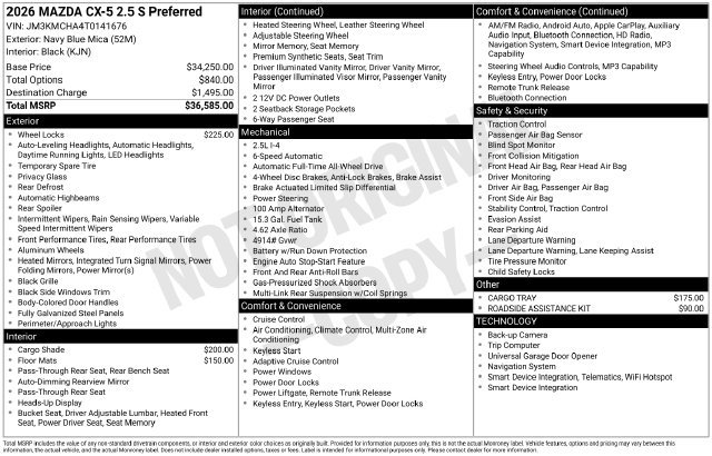 New 2026 MAZDA CX-5 Preferred AWD/4WD image 4