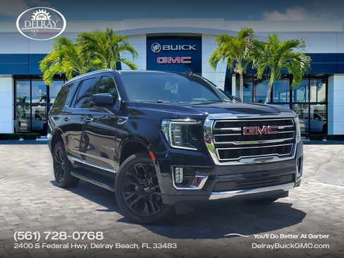 Used 2021 GMC Yukon SLT w/ Rear Media and Nav Package RWD image 1