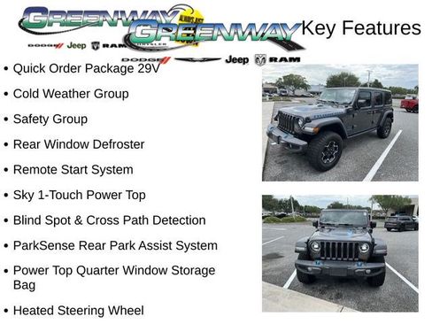 Used 2022 Jeep Wrangler Unlimited Rubicon 4xe w/ Cold Weather Group AWD/4WD image 2