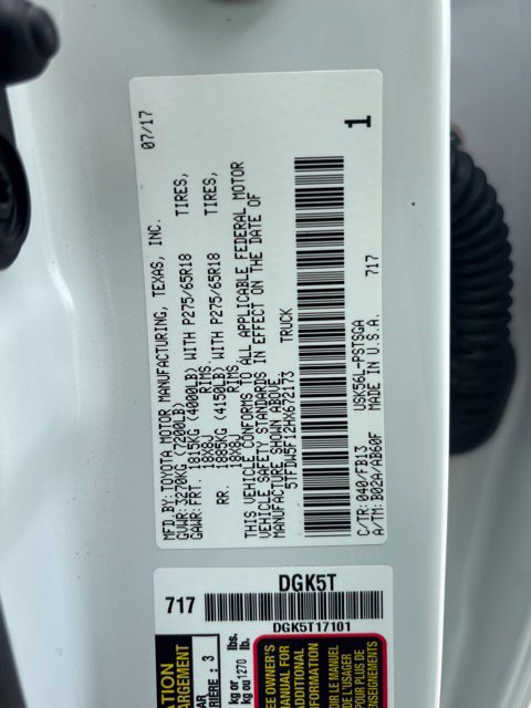 Used 2017 Toyota Tundra SR5 w/ TRD Off Road Package AWD/4WD image 21