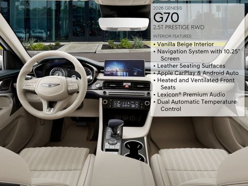 New 2026 Genesis G70 2.5T Prestige RWD image 17