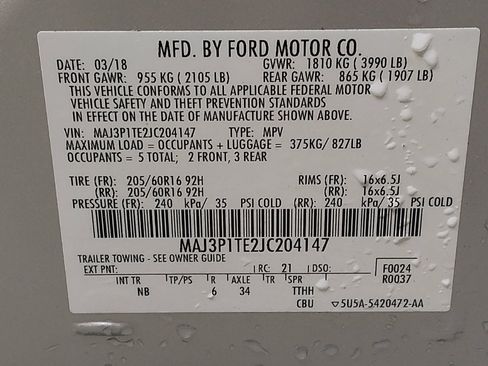 Used 2018 Ford EcoSport SE w/ SE Convenience Package image 33