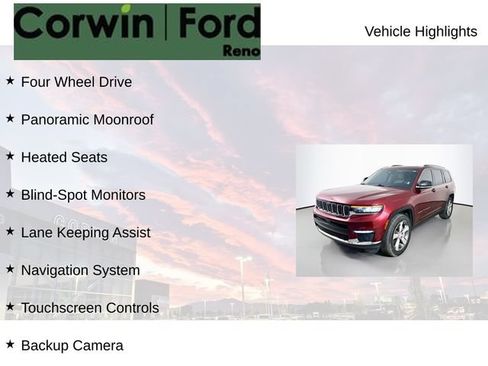Used 2021 Jeep Grand Cherokee L Limited w/ Luxury Tech Group II AWD/4WD image 8