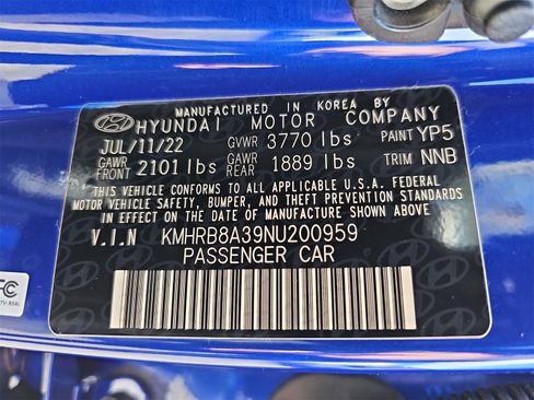 Certified 2022 Hyundai Venue SE image 39