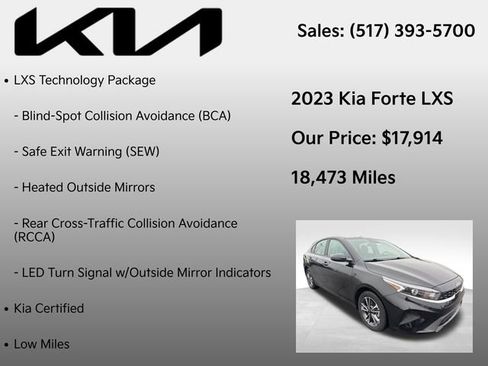 Used 2023 Kia Forte LXS w/ LXS Technology Package image 7