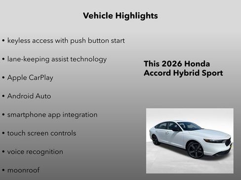 New 2026 Honda Accord Sport image 10