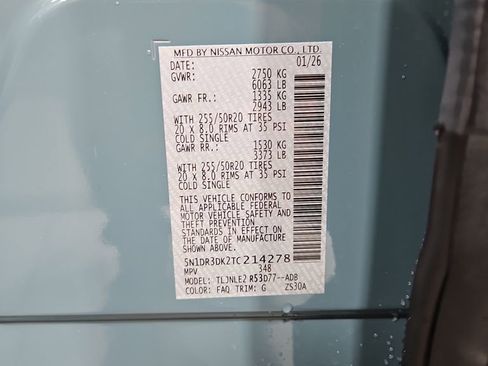 New 2026 Nissan Pathfinder Platinum image 27